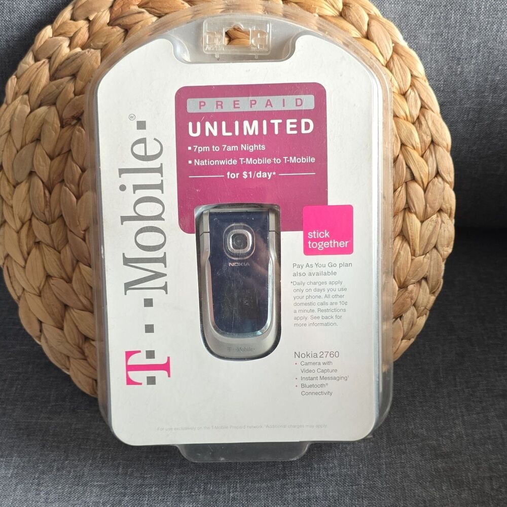 T-Mobile Nokia 2760 Flip Phone, Unopened, Dated 09/23:2009